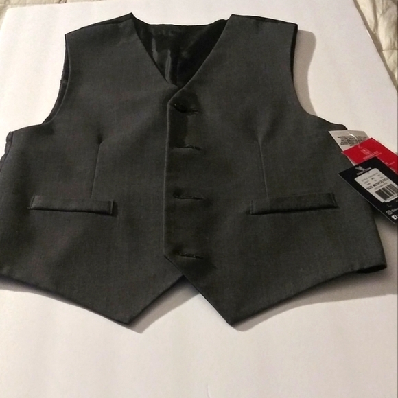 Chaps/ Boy's Size 10-12 Reversible Vest Gray/Black for Special occasions - Picture 1 of 7